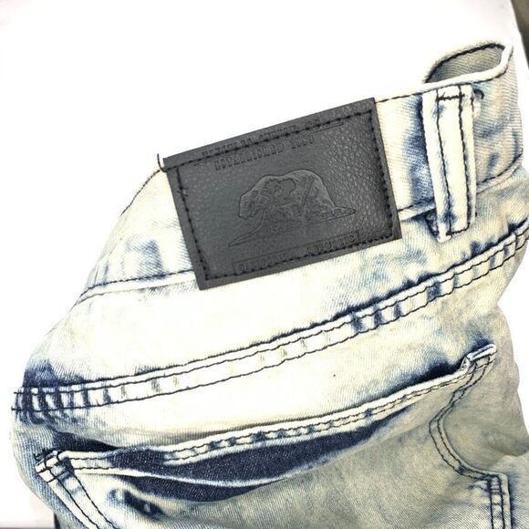 Trestles Supply Co Jeans Mens 46 Acid Wash Denim Distressed Straight Leg Moto - Picture 10 of 12